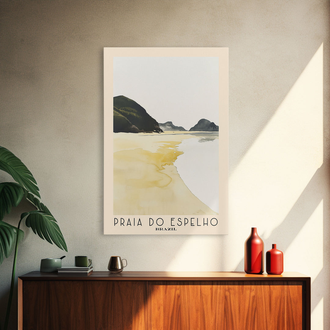 Praia do Espelho, Brazil Watercolor Print, Vacation Gift, Brazil Wall Art, Vacation Wall Art, Vacatation Memories, Beach Decor, Beach Or Lakehouse Art