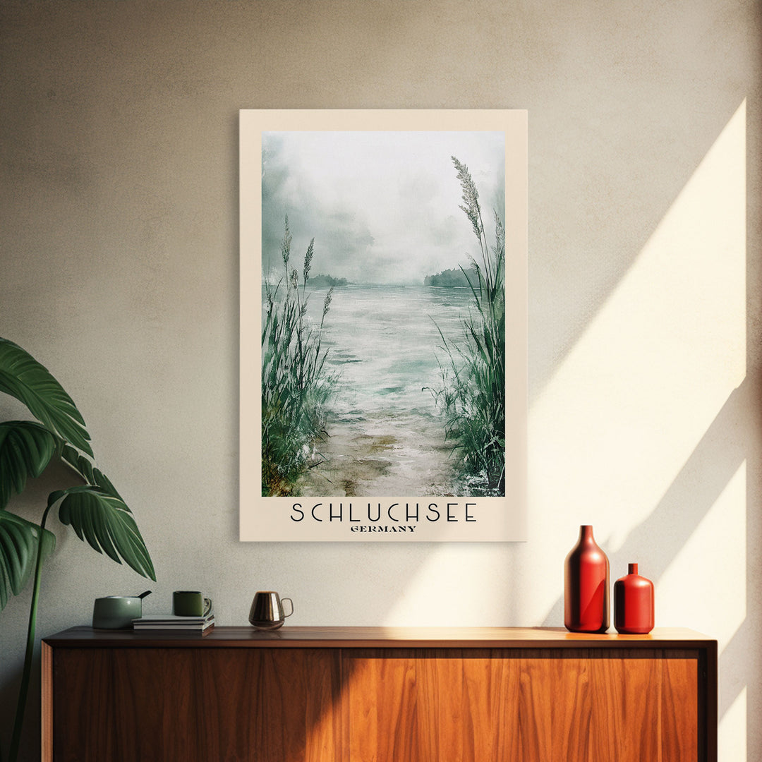 Schluchsee, Germany Watercolor Print, Vacation Gift, Germany Wall Art, Beach Painting, Beach Decor, Beach Or Lakehouse Art