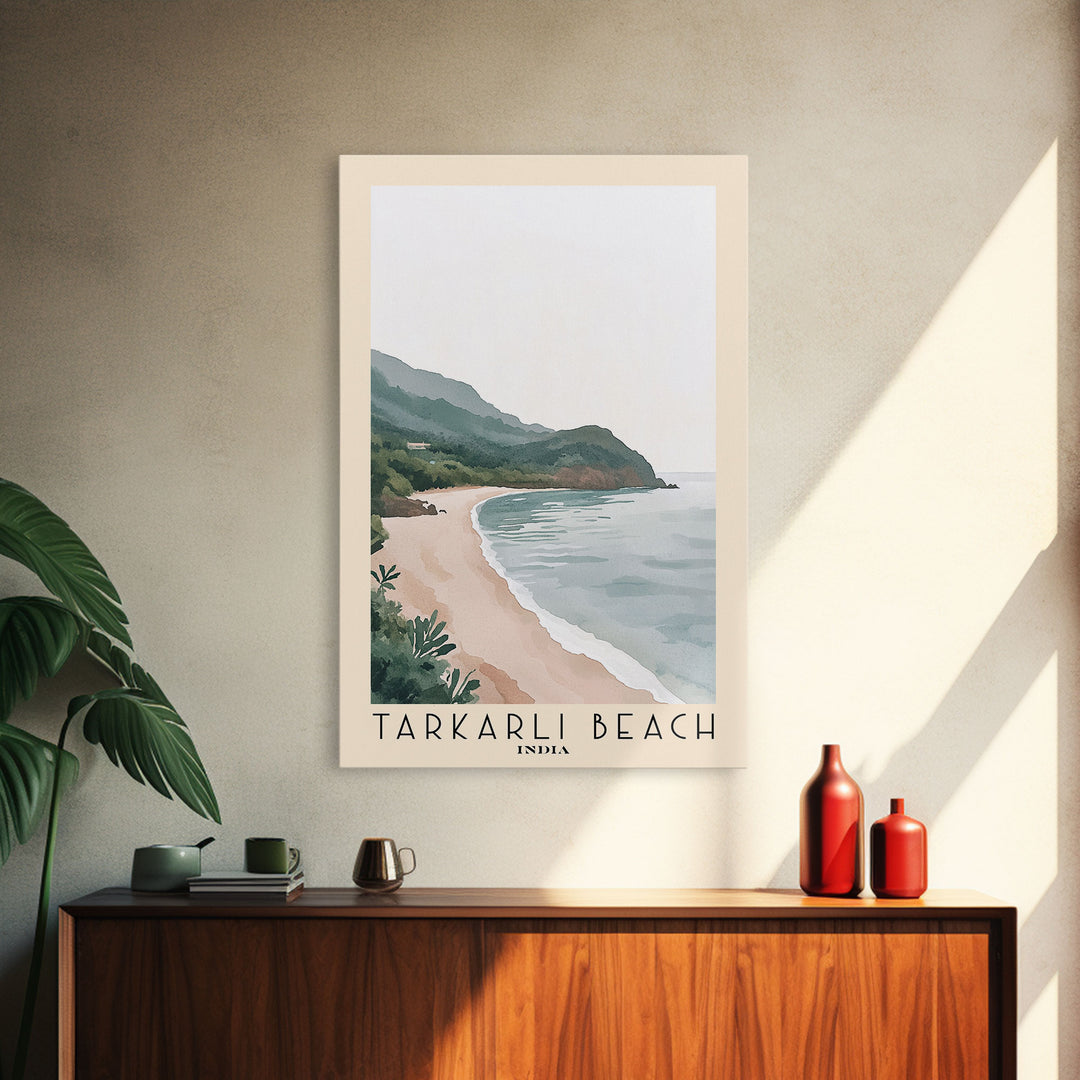 Tarkarli Beach, India Watercolor Print, Vacation Gift, India Wall Art, Vacation Wall Art, Vacatation Memories, Beach Decor, Beach Or Lakehouse Art