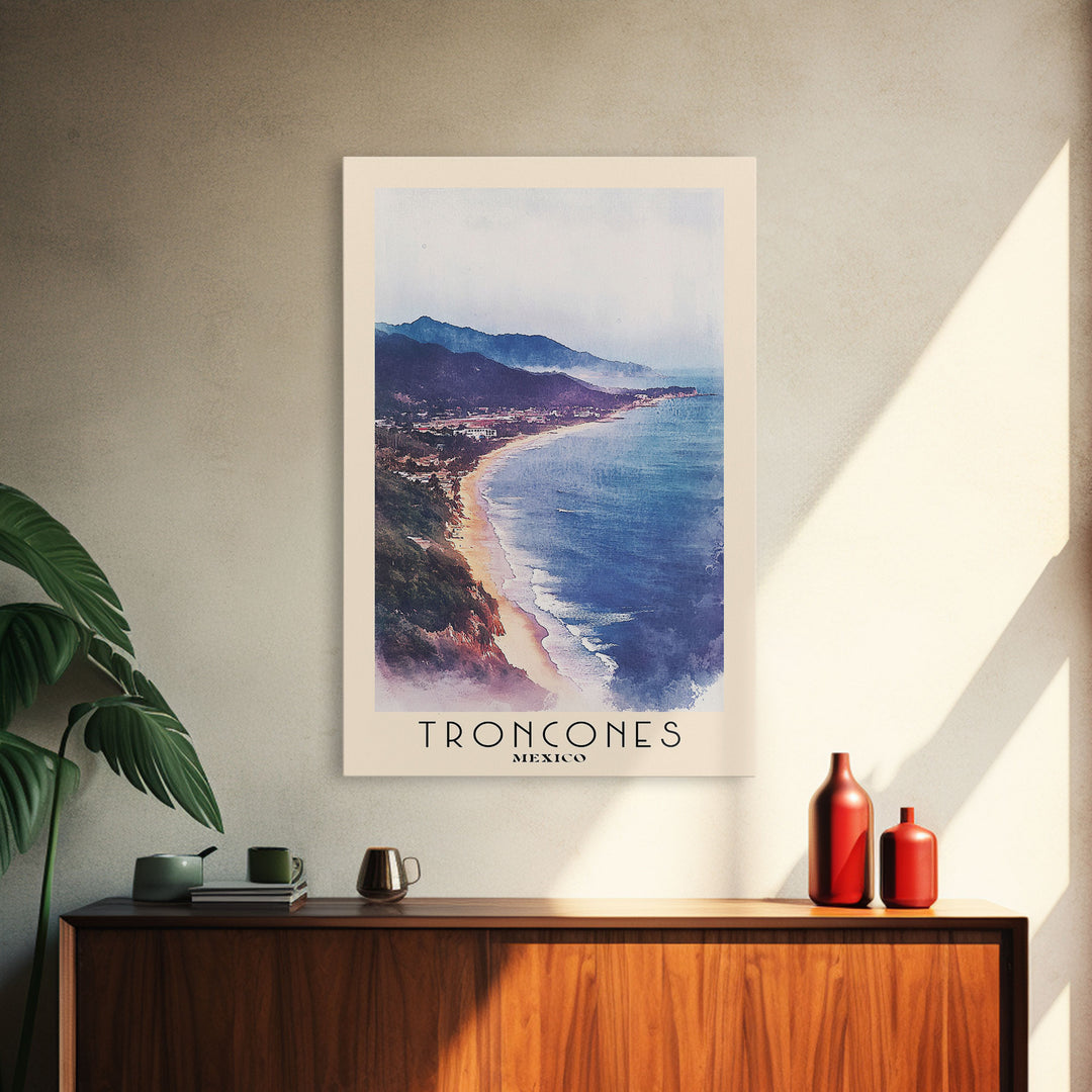 Troncones, Mexico Watercolor Print, Vacation Gift, Mexico Wall Art, Vacation Wall Art, Vacatation Memories, Beach Decor, Beach Or Lakehouse Art