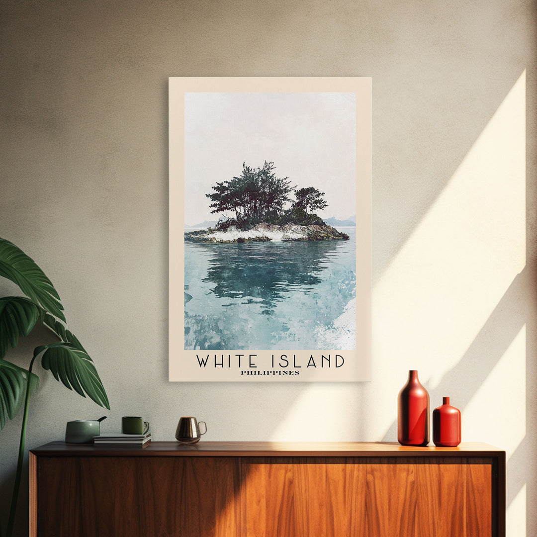 White Island, Philippines Watercolor Print, Vacation Gift, Philippines Wall Art, Vacation Wall Art, Vacatation Memories, Beach Decor, Beach Or Lakehouse Art