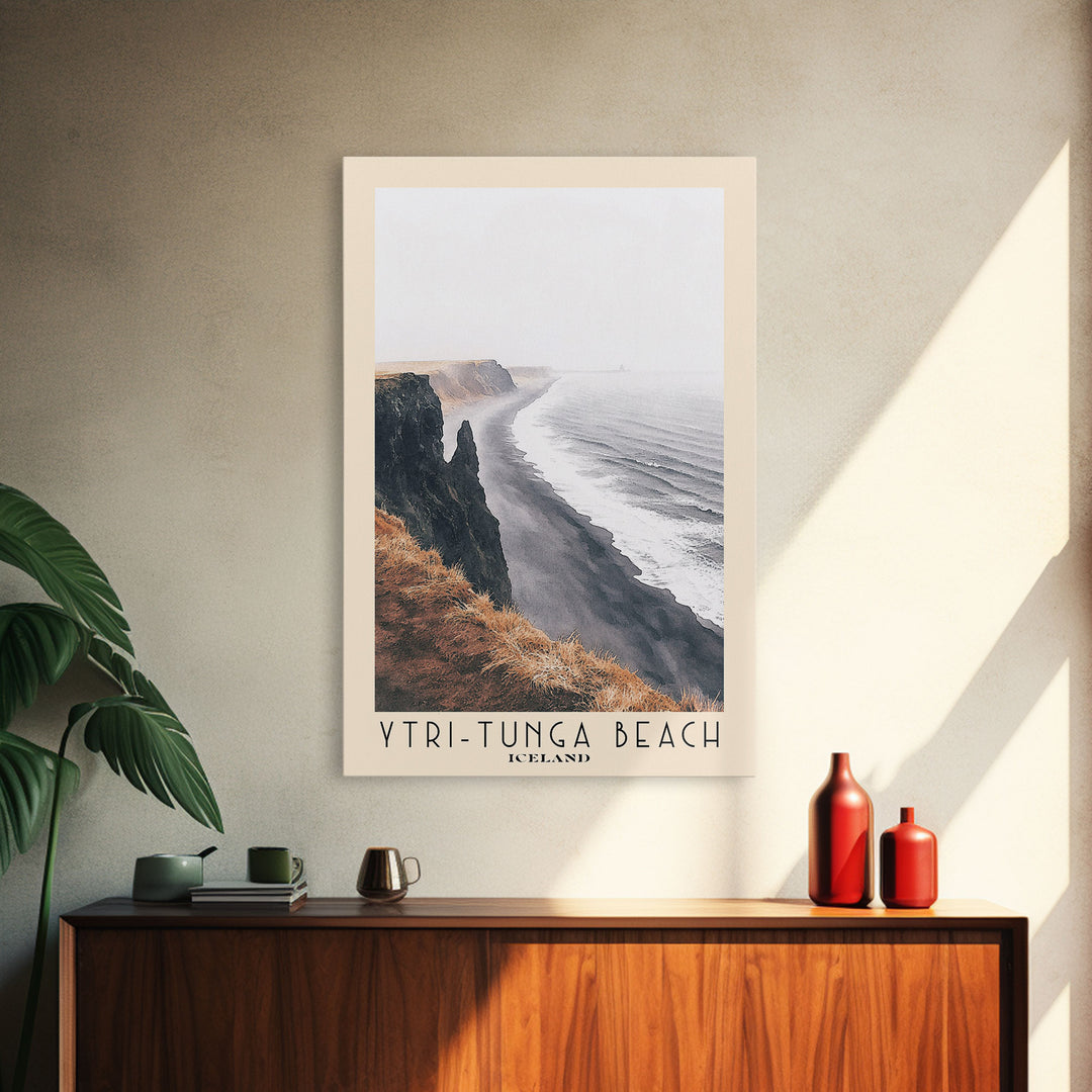 Ytri-Tunga Beach, Iceland Watercolor Print, Vacation Gift, Iceland Wall Art, Vacation Wall Art, Vacatation Memories, Beach Decor, Beach Or Lakehouse Art