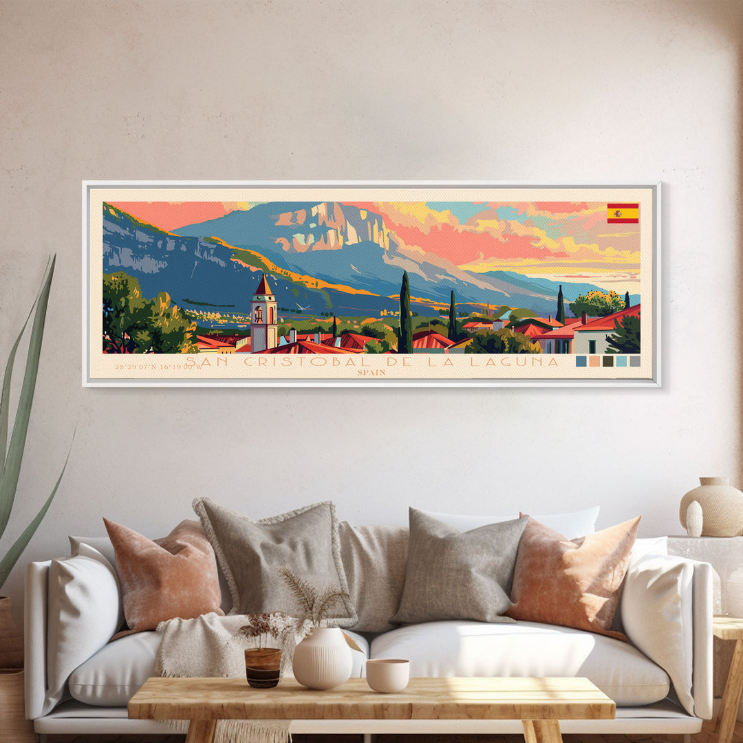 San Cristobal Dominican Republic Travel Art, City Art, Framed Canvas Print or Metal Wall Art, Europe Travel Poster, Panoramic Wall Art, Extra Wide Wall Art