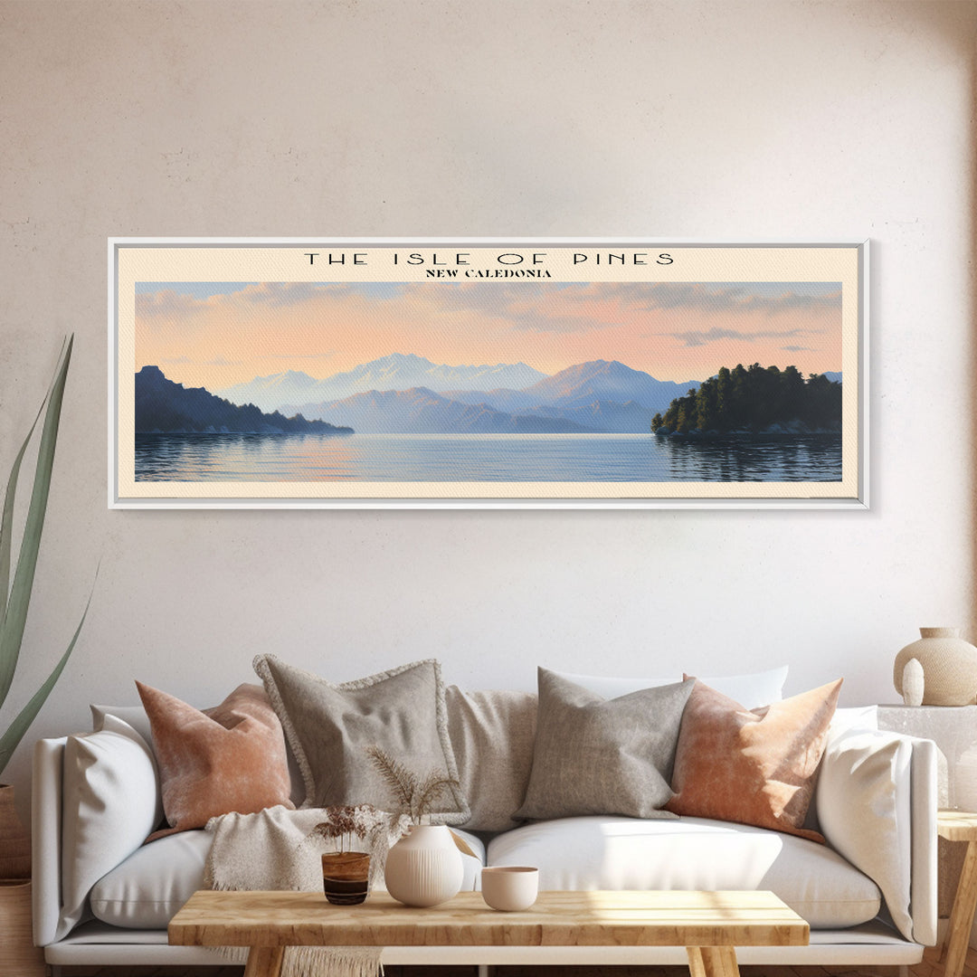 The Isle of Pines Framed Canvas Print Travel Poster | Wall Art | Home Decor | Gift For Travel Lover | Wall Hanging | Original Art