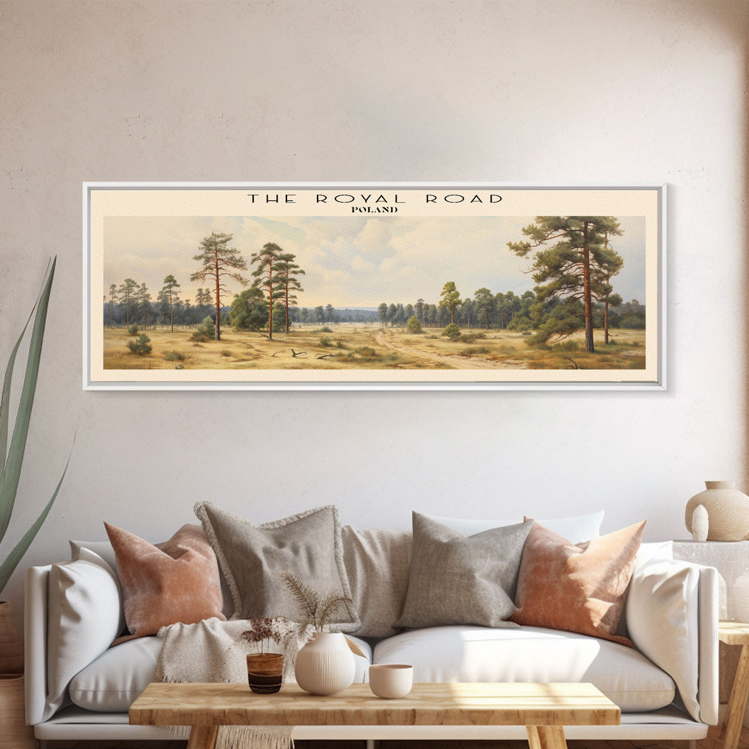 The Royal Road Travel Poster Print, Framed Canvas Wall Art, Metal Wall Art, COUNTRY art, Gift For Him, Travel Wall Art, Travel Lover Gift