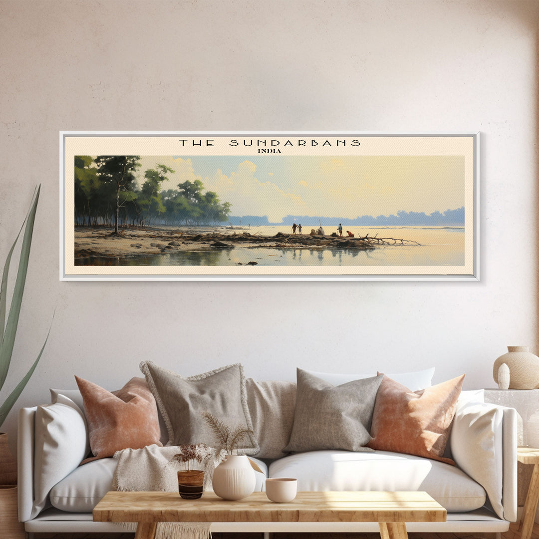 The Sundarbans Travel Poster Print, Framed Canvas Wall Art, Metal Wall Art, COUNTRY art, Gift For Him, Travel Wall Art, Travel Lover Gift