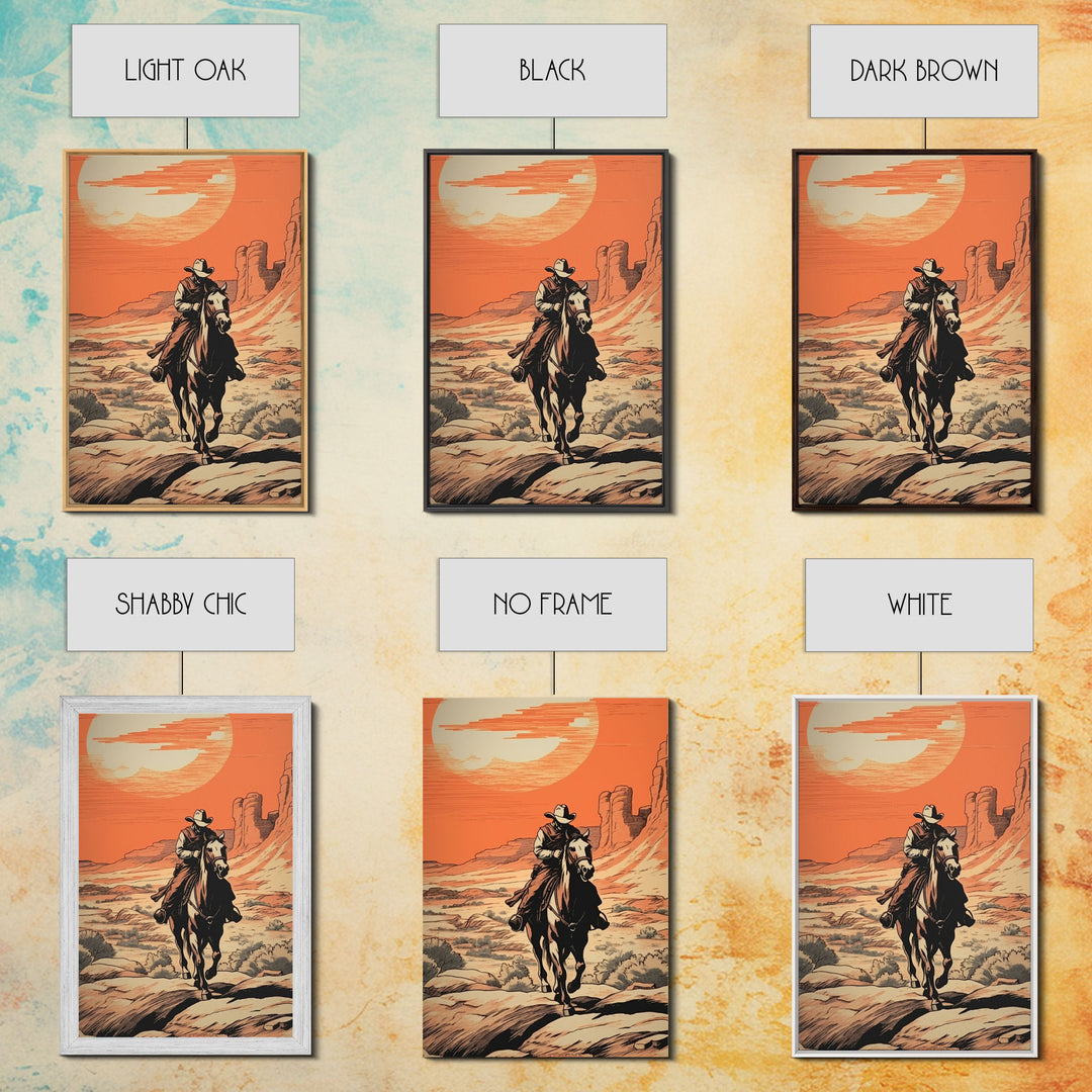 Lonely Cowboy Canvas Print