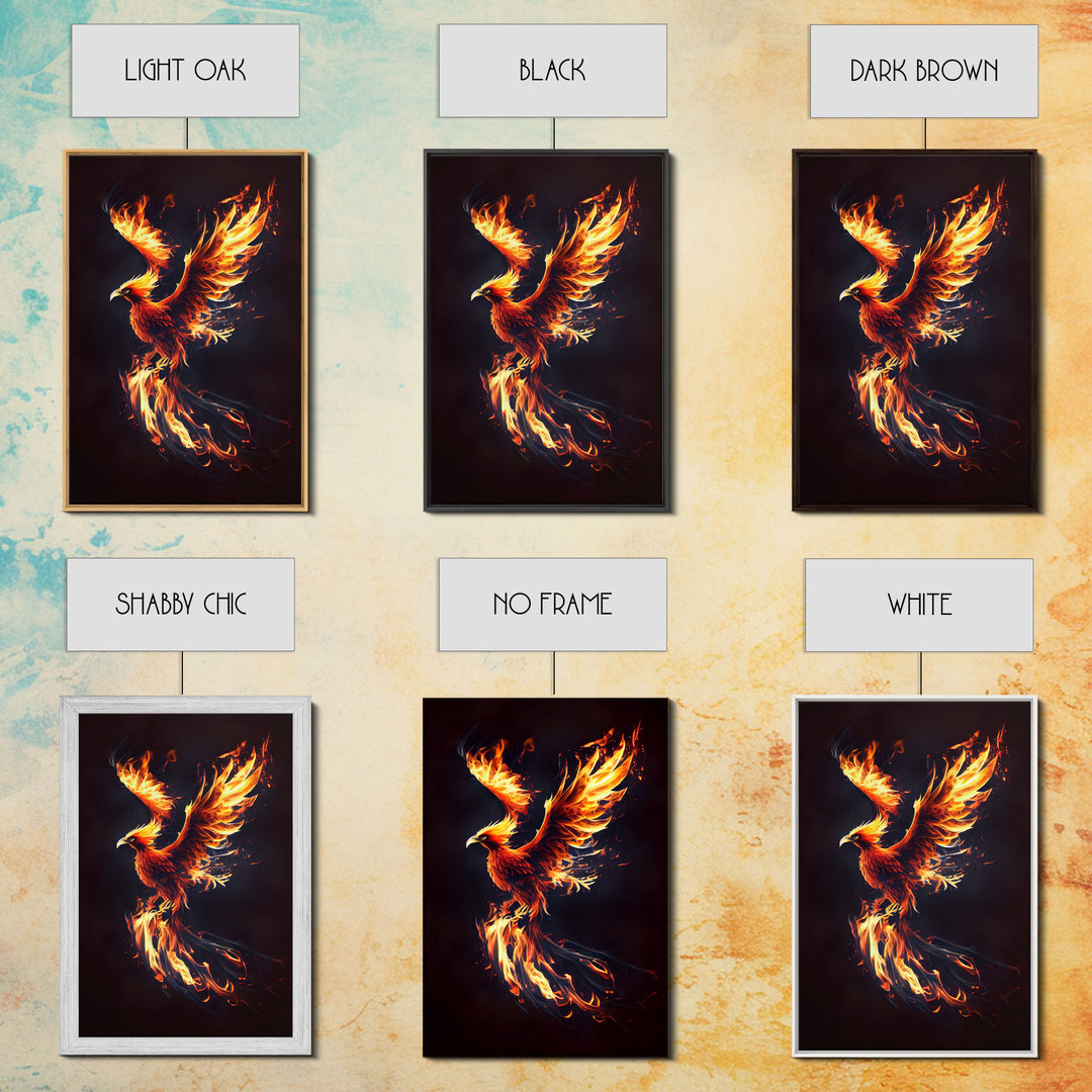 Canvas Print Of "The Phoenix" - Rebirth Art - Framed Canvas Art - Framed Wall Art