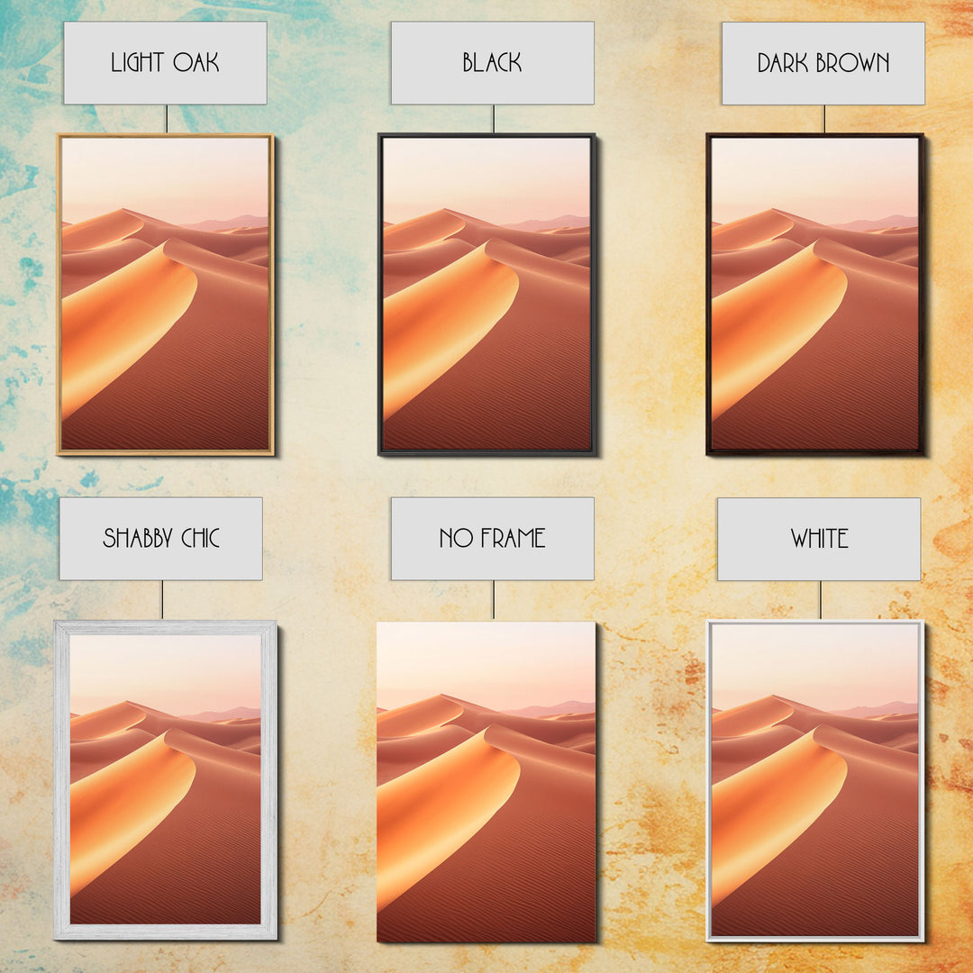 Sand Dunes Art Print, Desert Ladscape, Desert Art, Canvas Print, Wall Art, Vertical Art, Above Bed Decor, Modern Office Art, Gift For Boss