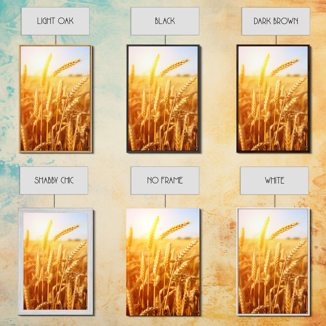 Wheat Field Print, Nature Wall Art, Canvas Print, Wall Hanging, Portrait Art, Farmhouse Wall Decor, Country Wall Art, Kitchen Prints