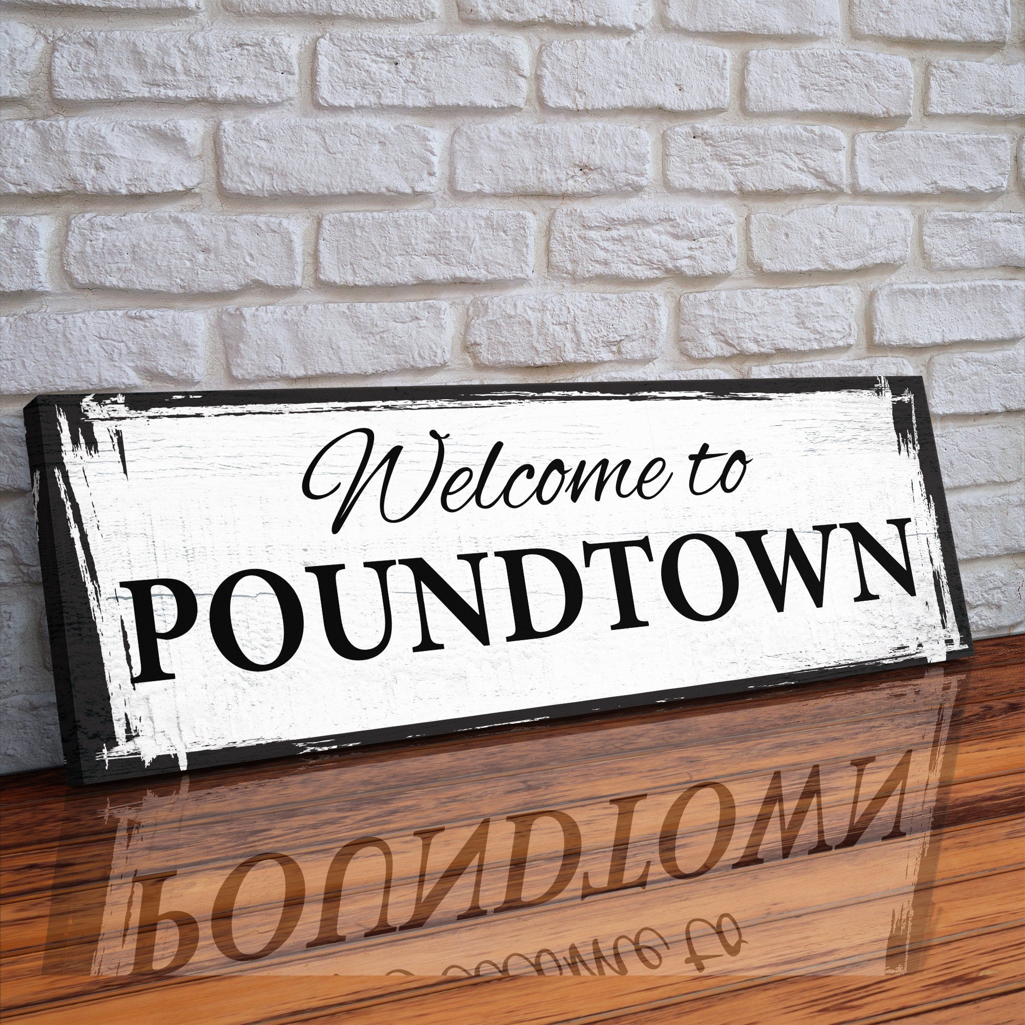 Funny Wedding Gift Welcome To Poundtown Canvas Print, Funny Bedroom Sign, Above The Bed Sign, Crude Humor, Poundtown, Inappropriate Sign